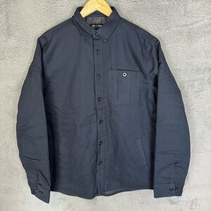 Line Of Trade Shacket Men’s M Navy Blue Button Up Jacket‎ Lined Pockets